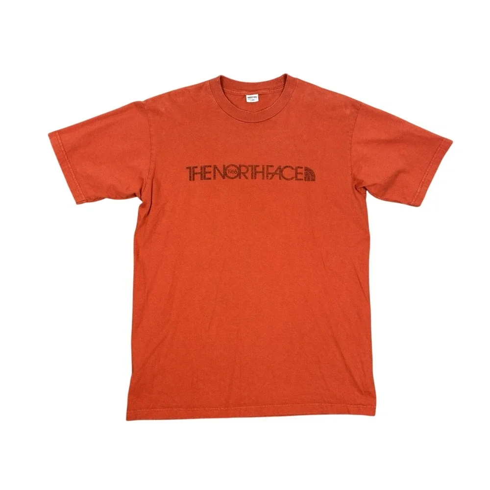 The North Face Men's Half Dome T Shirt Large Orange Rust Short Sleeve‎ Logo Tee